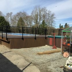 Landscaping in progress